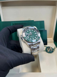 Thumbnail for Rolex GMT - Master II Left - Hand 40mm 18K White Gold Green Ceramic Dial Green Black Cerachrom Bezel Oyster Bracelet (Ref 126729VTNR) - WatchesOff5thWatch