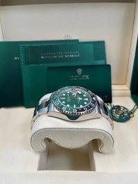 Thumbnail for Rolex GMT - Master II Left - Hand 40mm 18K White Gold Green Ceramic Dial Green Black Cerachrom Bezel Oyster Bracelet (Ref 126729VTNR) - WatchesOff5thWatch