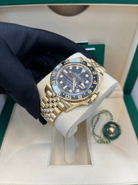 Thumbnail for Rolex GMT - Master II New 2025 Release GMT - Master II 126718GRNR Yellow Gold Tiger Iron Dial Jubilee - WatchesOff5th