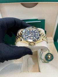 Thumbnail for Rolex GMT - Master II New 2025 Release GMT - Master II 126718GRNR Yellow Gold Tiger Iron Dial Jubilee - WatchesOff5th