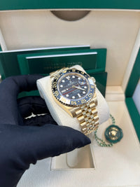 Thumbnail for Rolex GMT - Master II New 2025 Release GMT - Master II 126718GRNR Yellow Gold Tiger Iron Dial Jubilee - WatchesOff5th