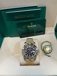 Thumbnail for Rolex GMT - Master II New 2025 Release GMT - Master II 126718GRNR Yellow Gold Tiger Iron Dial Jubilee - WatchesOff5th