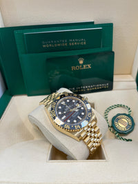 Thumbnail for Rolex GMT - Master II New 2025 Release GMT - Master II 126718GRNR Yellow Gold Tiger Iron Dial Jubilee - WatchesOff5th