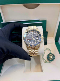 Thumbnail for Rolex GMT - Master II New 2025 Release GMT - Master II 126718GRNR Yellow Gold Tiger Iron Dial Jubilee - WatchesOff5th
