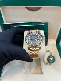 Thumbnail for Rolex GMT - Master II New 2025 Release GMT - Master II 126718GRNR Yellow Gold Tiger Iron Dial Jubilee - WatchesOff5th