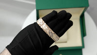 Thumbnail for Rolex Land-Dweller 36 Everose Gold White Honeycomb Dial Ref. 127235