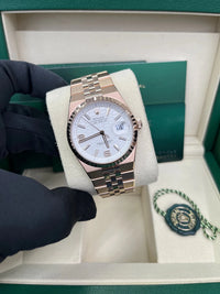 Thumbnail for Rolex Land - Dweller 36 Everose Gold White Honeycomb Dial Ref. 127235 - WatchesOff5thWristwatch