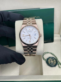 Thumbnail for Rolex Land - Dweller 36 Everose Gold White Honeycomb Dial Ref. 127235 - WatchesOff5thWristwatch