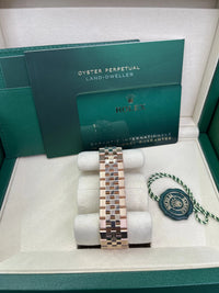 Thumbnail for Rolex Land - Dweller 36 Everose Gold White Honeycomb Dial Ref. 127235 - WatchesOff5thWristwatch