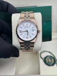 Thumbnail for Rolex Land - Dweller 36 Everose Gold White Honeycomb Dial Ref. 127235 - WatchesOff5thWristwatch