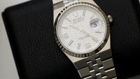 Thumbnail for Rolex Land - Dweller 36 Steel White Rolesor Honeycomb Dial Ref. 127234 - WatchesOff5thWristwatch