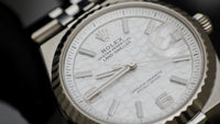 Thumbnail for Rolex Land - Dweller 36 Steel White Rolesor Honeycomb Dial Ref. 127234 - WatchesOff5thWristwatch