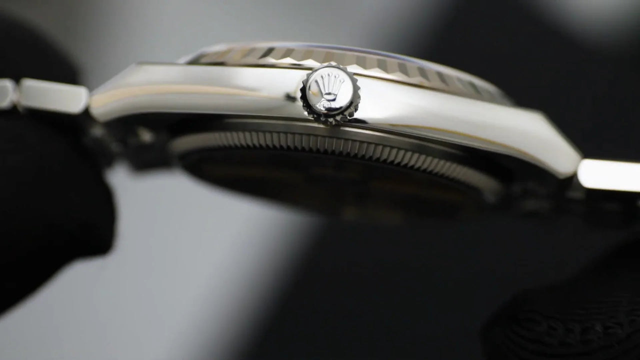 Rolex Land - Dweller 36 Steel White Rolesor Honeycomb Dial Ref. 127234 - WatchesOff5thWristwatch