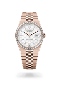 Thumbnail for Rolex Land - Dweller 40 | Intense White Honeycomb with Diamonds Dial (Ref 127385TBR) - WatchesOff5thWristwatch