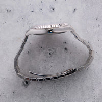 Thumbnail for Rolex Land-Dweller 40mm Platinum Ice Blue Honeycomb Dial Fluted Bezel Flat Jubilee Bracelet (Ref 127336) - WatchesOff5thWristwatch