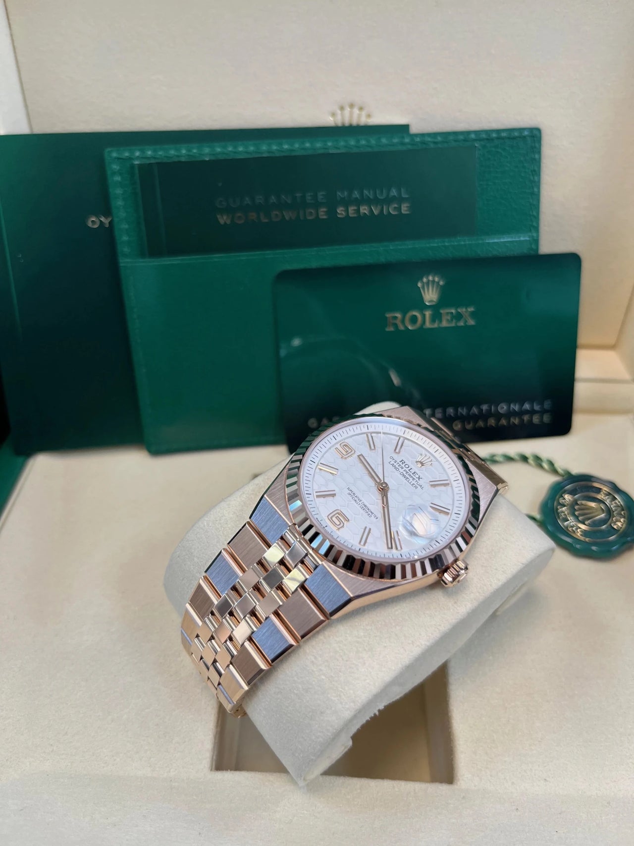 Rolex Land - Dweller New 2025 Release 127335 Rose Gold Land Dweller 40mm White Dial 127335 - WatchesOff5thWatch