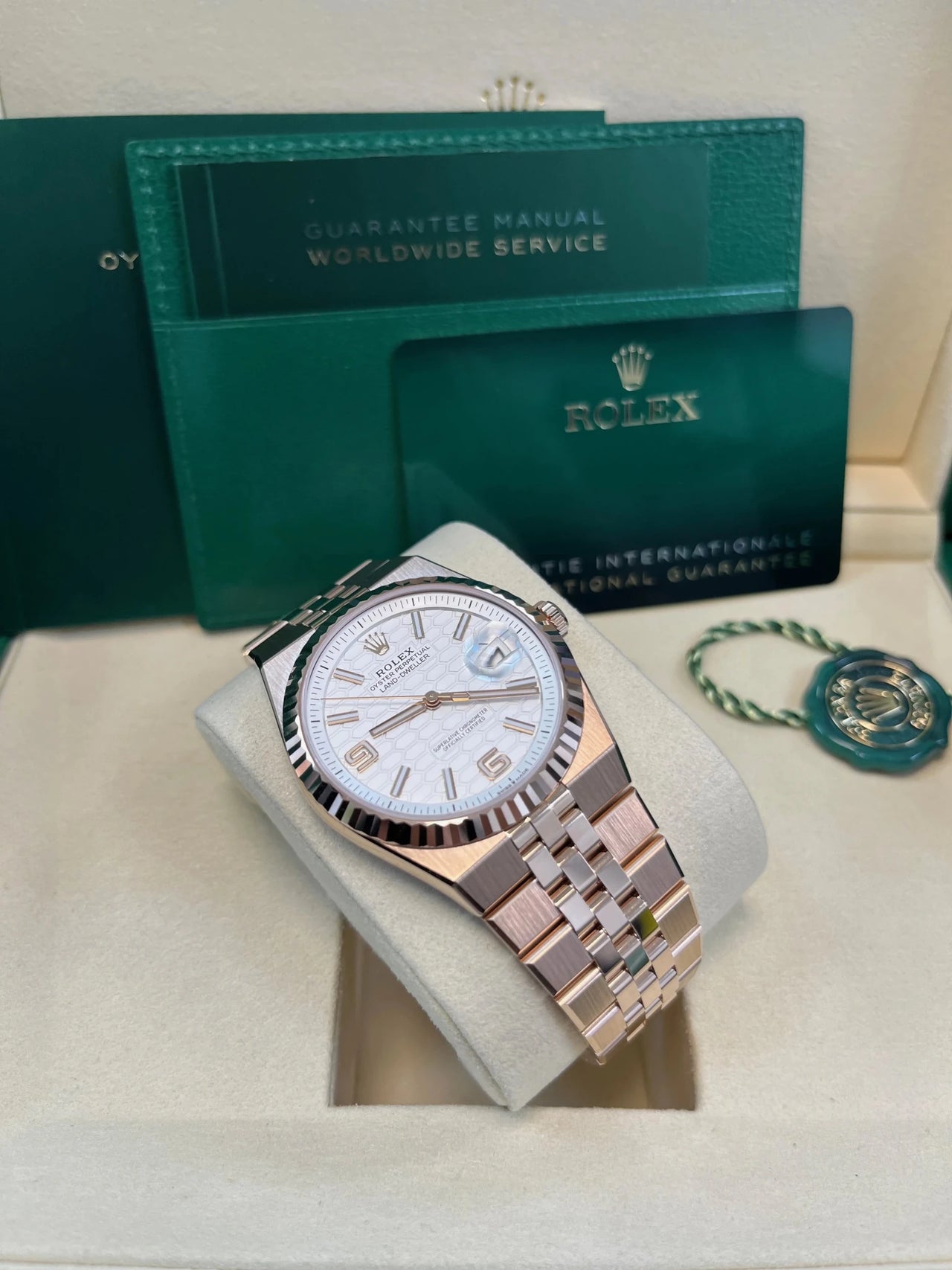 Rolex Land - Dweller New 2025 Release 127335 Rose Gold Land Dweller 40mm White Dial 127335 - WatchesOff5thWatch