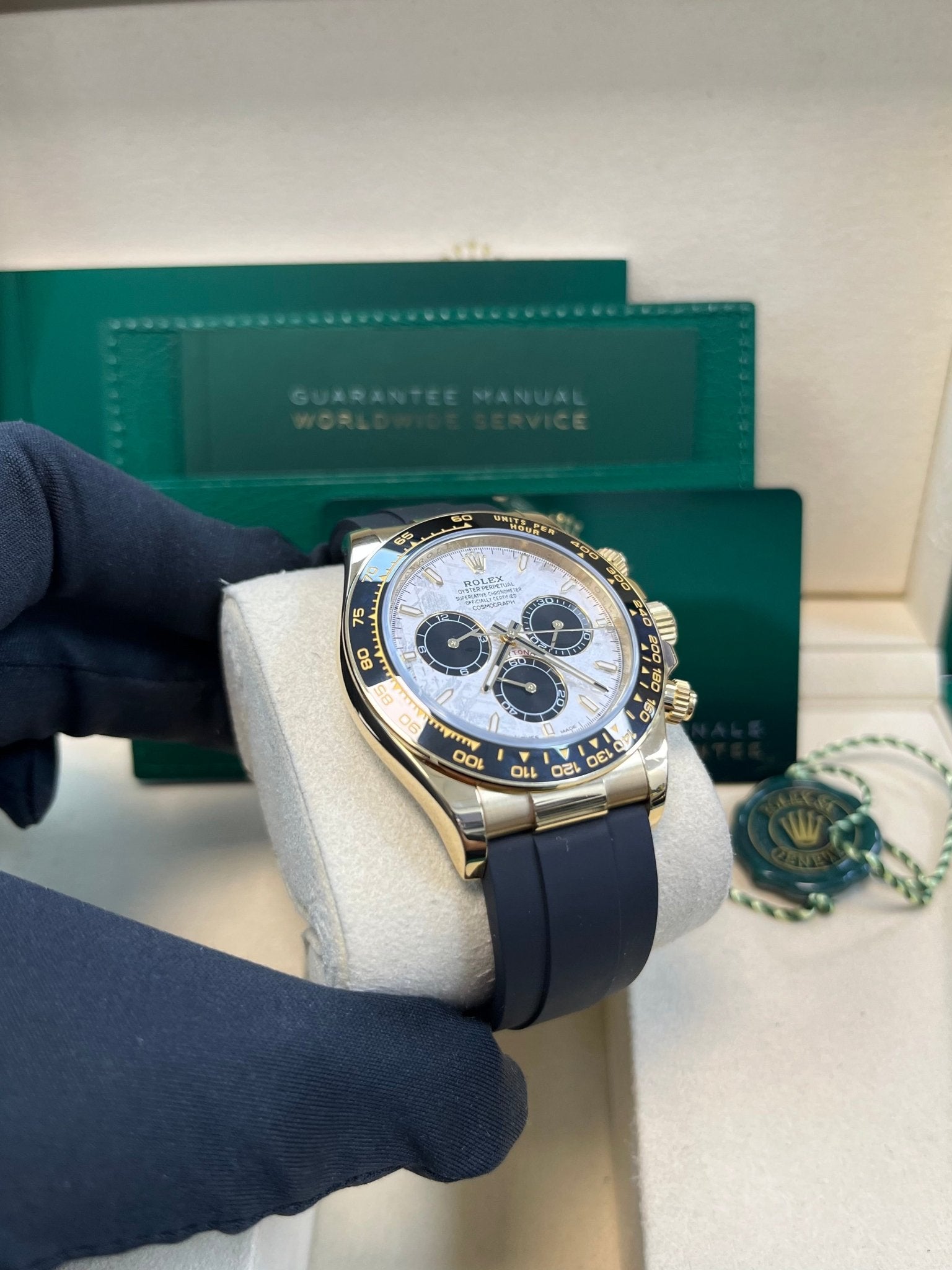 ROLEX DAYTONA クロノグラフ掛時計 Rolex New 2025 Release Meteorite Dial Daytona Oysterflex 126518
