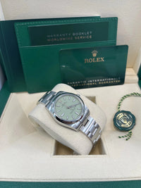 Thumbnail for Rolex New 2025 Release Oyster Perpetual 31mm Stainless Steel Pistachio Dial 277200 - WatchesOff5thWatch