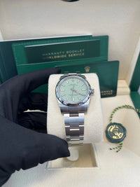 Thumbnail for Rolex New 2025 Release Oyster Perpetual 31mm Stainless Steel Pistachio Dial 277200 - WatchesOff5thWatch