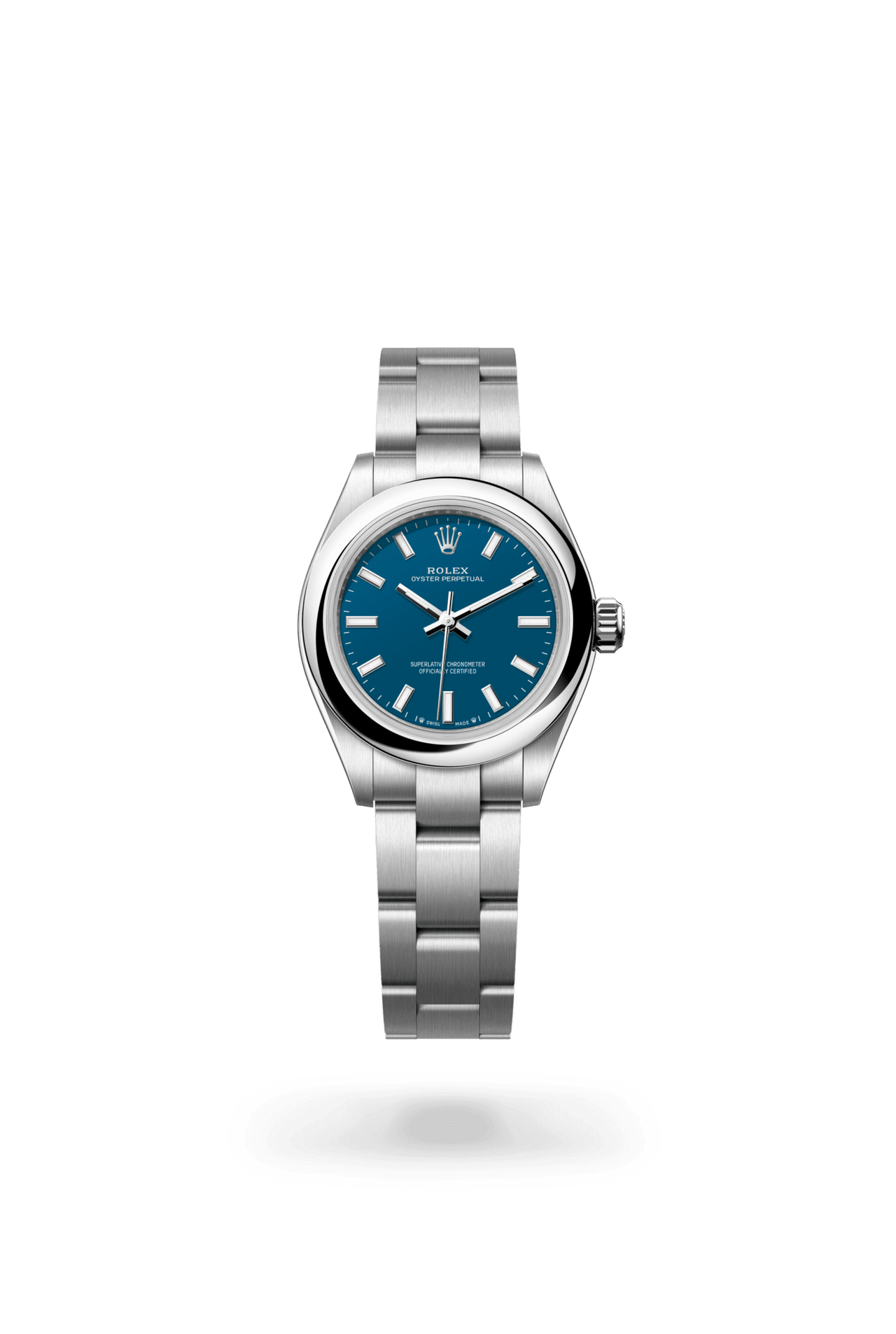 Rolex Oyster Perpetual 28 | Med Blue Dial (Ref 276200 - 0011) - WatchesOff5thWristwatch