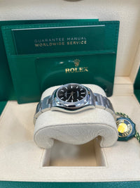 Thumbnail for Rolex Oyster Perpetual 31mm Bright Black Dial Steel Reference 277200 - WatchesOff5thWatch