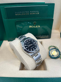 Thumbnail for Rolex Oyster Perpetual 31mm Bright Black Dial Steel Reference 277200 - WatchesOff5thWatch