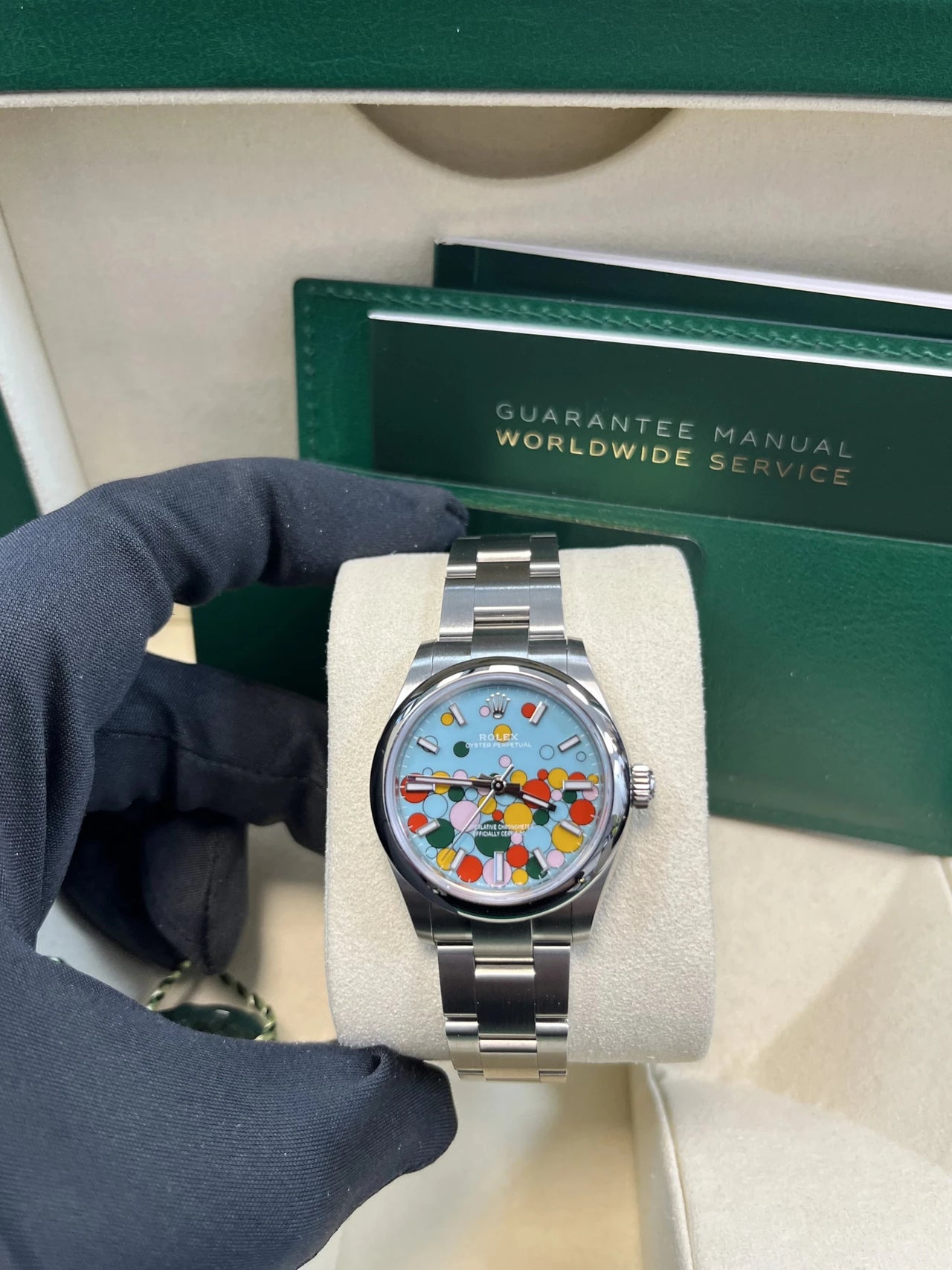 Rolex Oyster Perpetual 31mm Celebration Dial 277200 Stainless Steel - WatchesOff5thWatch