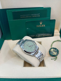 Thumbnail for Rolex Oyster Perpetual 34 mm Pistachio Dial 124200 - WatchesOff5th