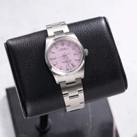 Thumbnail for Rolex Oyster Perpetual 34mm Oystersteel Candy Pink Dial Smooth Bezel Oyster Bracelet (Ref 124200-0009) - WatchesOff5thWatch