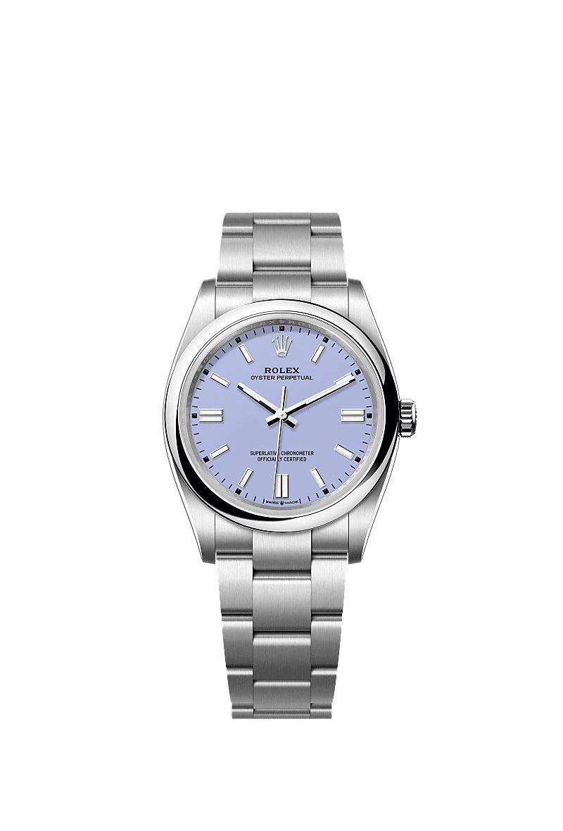 Rolex Oyster Perpetual 36 — Lavender Dial (Ref 126000) - WatchesOff5thWatch