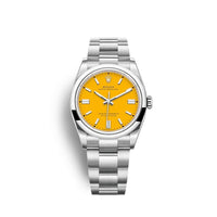 Thumbnail for Rolex Oyster Perpetual 36 Oystersteel Yellow Dial Domed Bezel (Ref 126000) - WatchesOff5thWatch