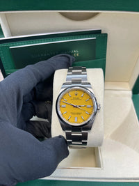 Thumbnail for Rolex Oyster Perpetual 36 Oystersteel Yellow Dial Domed Bezel (Ref 126000) - WatchesOff5thWatch