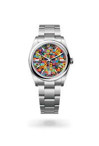 Thumbnail for Rolex Oyster Perpetual 36mm Oystersteel Multicoloured Jubilee Dial Domed Bezel Oyster Bracelet 2026 New Release (Ref 126000 - 0016) - WatchesOff5thWatch