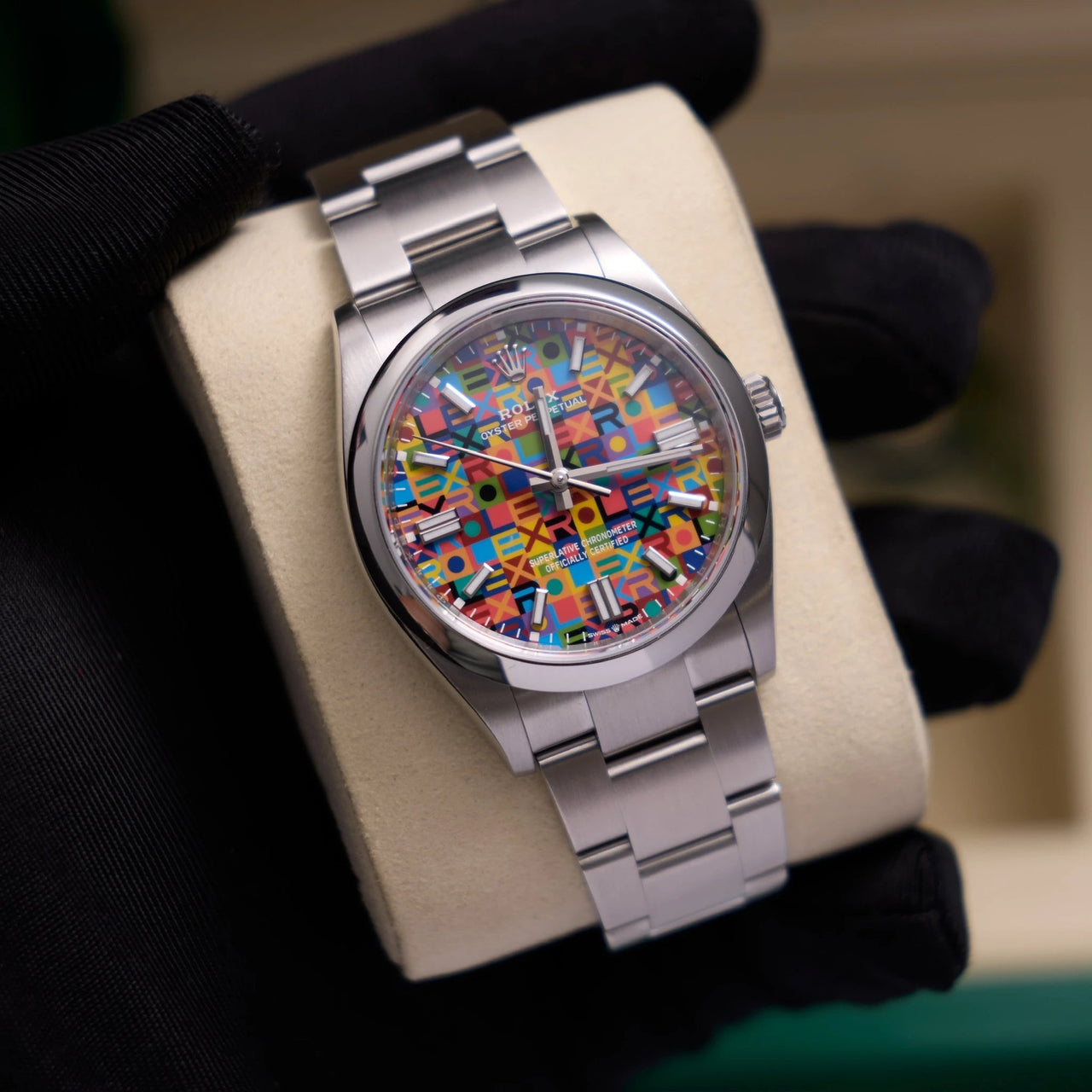 Rolex Oyster Perpetual 36mm Oystersteel Multicoloured Jubilee Dial Smooth Bezel Oyster Bracelet 2026 New Release (Ref 126000-0016) - WatchesOff5thWatch