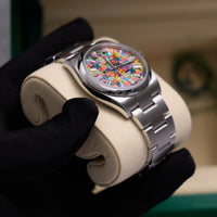 Thumbnail for Rolex Oyster Perpetual 36mm Oystersteel Multicoloured Jubilee Dial Smooth Bezel Oyster Bracelet 2026 New Release (Ref 126000-0016) - WatchesOff5thWatch