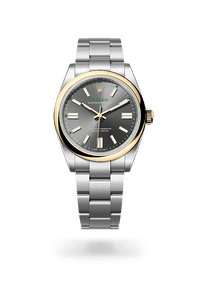 Thumbnail for Rolex Oyster Perpetual 41mm Steel and Yellow Gold Slate Dial Domed Bezel Oyster Bracelet 2026 New Release (Ref 134303 - 0001) - WatchesOff5thWatch