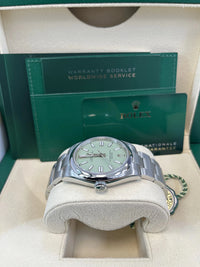 Thumbnail for Rolex Oyster Perpetual New Release 2025 Oyster Perpetual Stainless Dial 41mm PISTACHIO (Ref 134300) - WatchesOff5thWatch