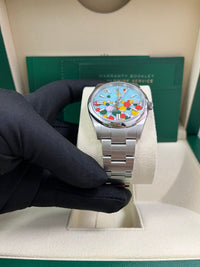 Thumbnail for Rolex Oyster Perpetual Oyster Perpetual 41 Celebration Dial New 2023 Release 124300 Turquoise Colorful Dial - WatchesOff5thWatch