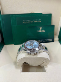 Thumbnail for Rolex Platinum Cosmograph Daytona Ice Blue Index Dial Oyster Bracelet 126506 - WatchesOff5th