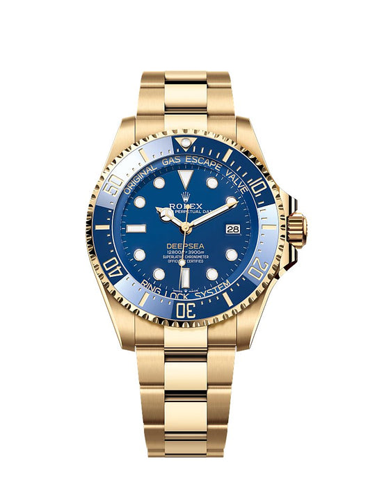 Rolex Sea-Dweller Deepsea 44mm Yellow Gold Blue Dial 136668LB