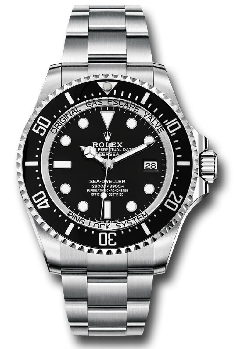 Rolex Sea - dweller Deepsea Black Dial Oyster Bracelet 136660 - WatchesOff5thWatch