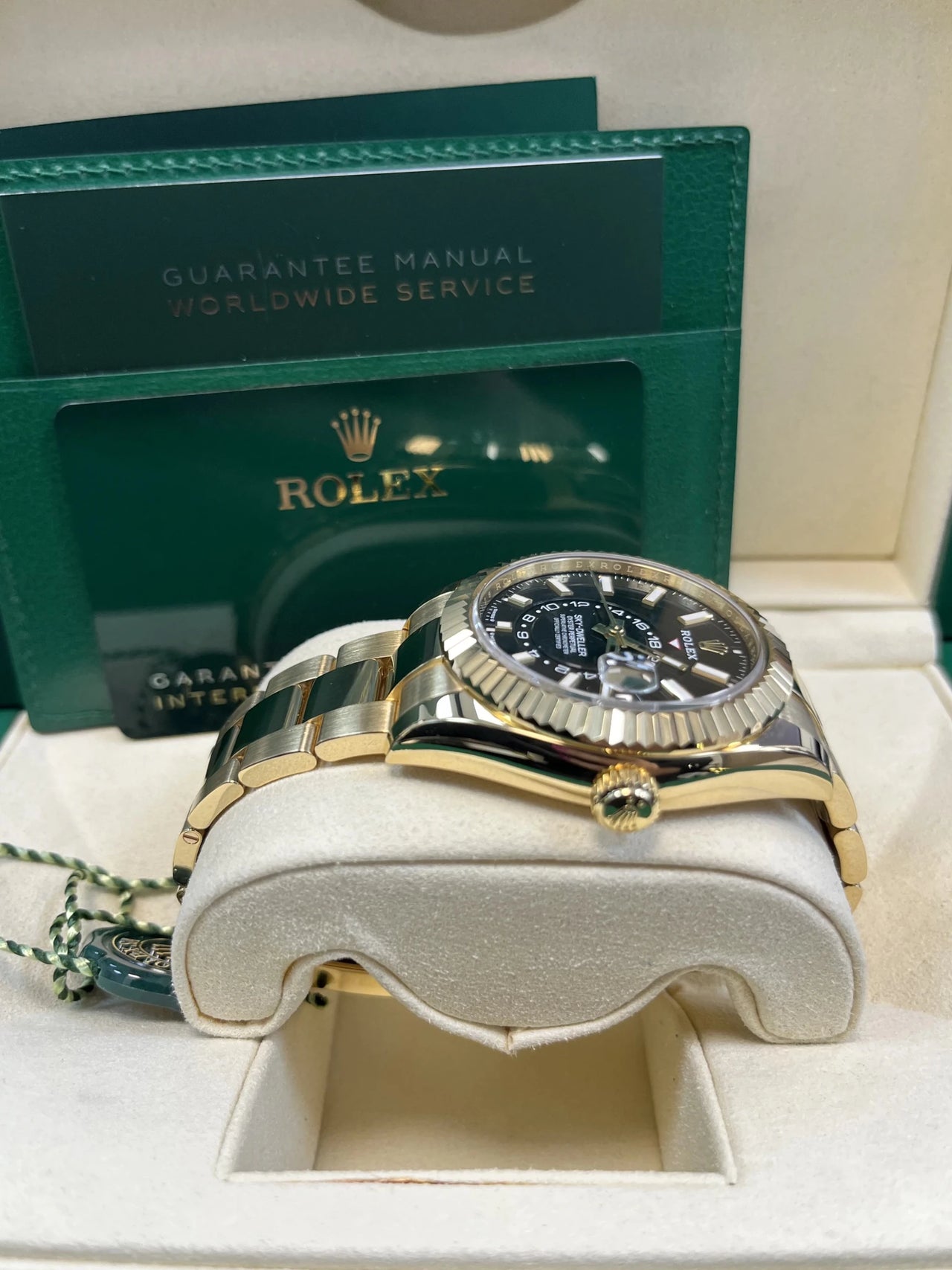 Rolex Sky - Dweller 336938 Yellow Gold Black Dial Oyster - WatchesOff5thWatch