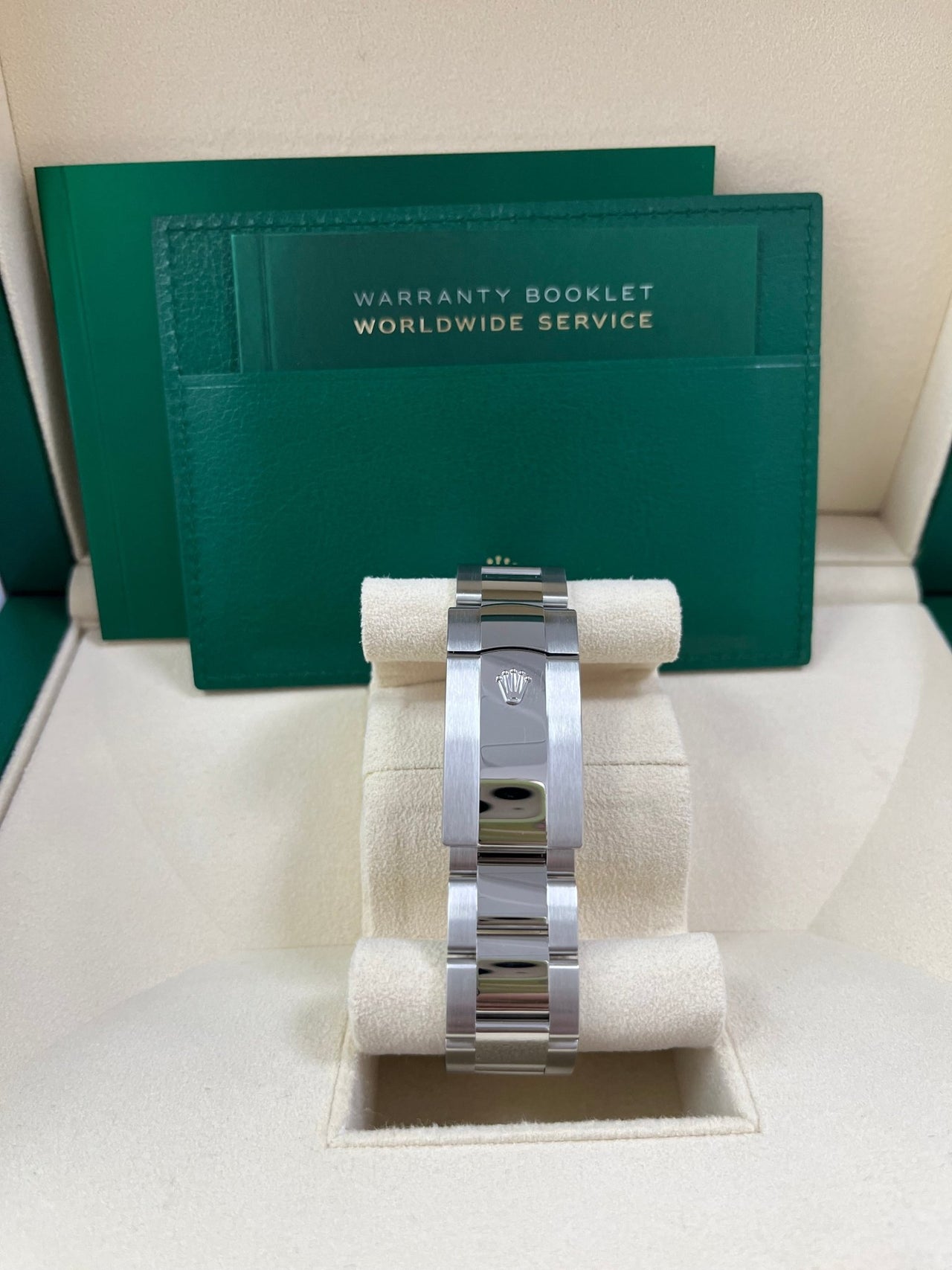 Rolex Sky-Dweller 42 mm Oystersteel and White Gold Green Dial Sky Dweller 336934 - WatchesOff5thWatch