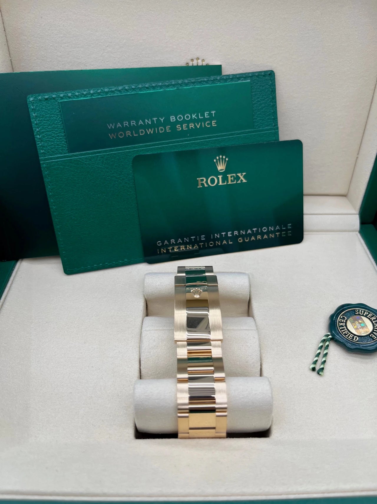 Rolex Sky - Dweller 42mm 18K Yellow Gold Champagne Dial Fluted Bezel Oyster Bracelet (Ref 336938) - WatchesOff5thWatch