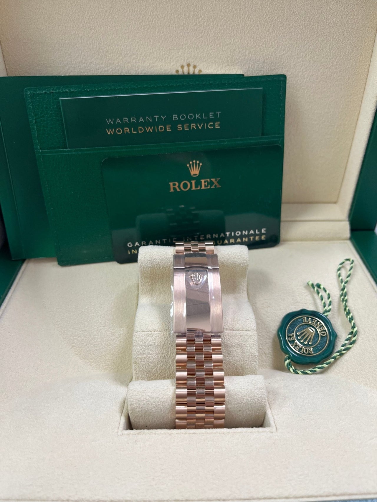 Rolex Sky - Dweller 42mm Blue Dial Rose Gold Jubilee Bracelet 336935 - WatchesOff5thWatch