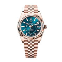 Thumbnail for Rolex Sky - Dweller 42mm Blue Dial Rose Gold Jubilee Bracelet 336935 - WatchesOff5thWatch