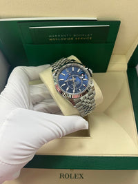 Thumbnail for Rolex Sky-Dweller Blue Index Dial Jubilee Bracelet 336934 - WatchesOff5thWatch