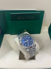 Thumbnail for Rolex Sky-Dweller Blue Index Dial Jubilee Bracelet 336934 - WatchesOff5thWatch