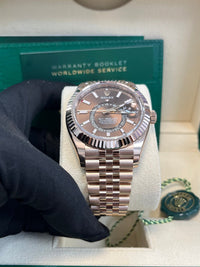 Thumbnail for Rolex Sky - Dweller Chocolate Dial Jubilee Bracelet 336935 - WatchesOff5thWatch